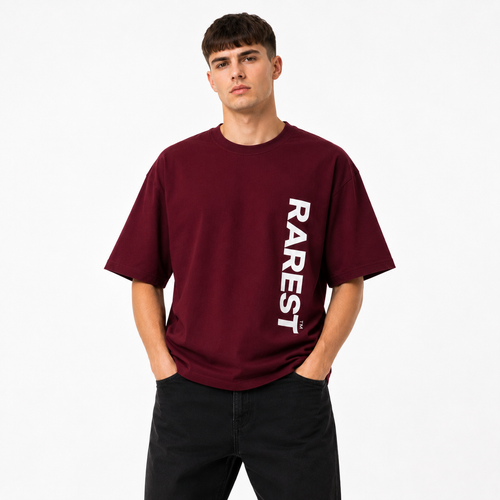 (Unisex) The Maroon Tee | 240 GSM Oversized T-Shirt