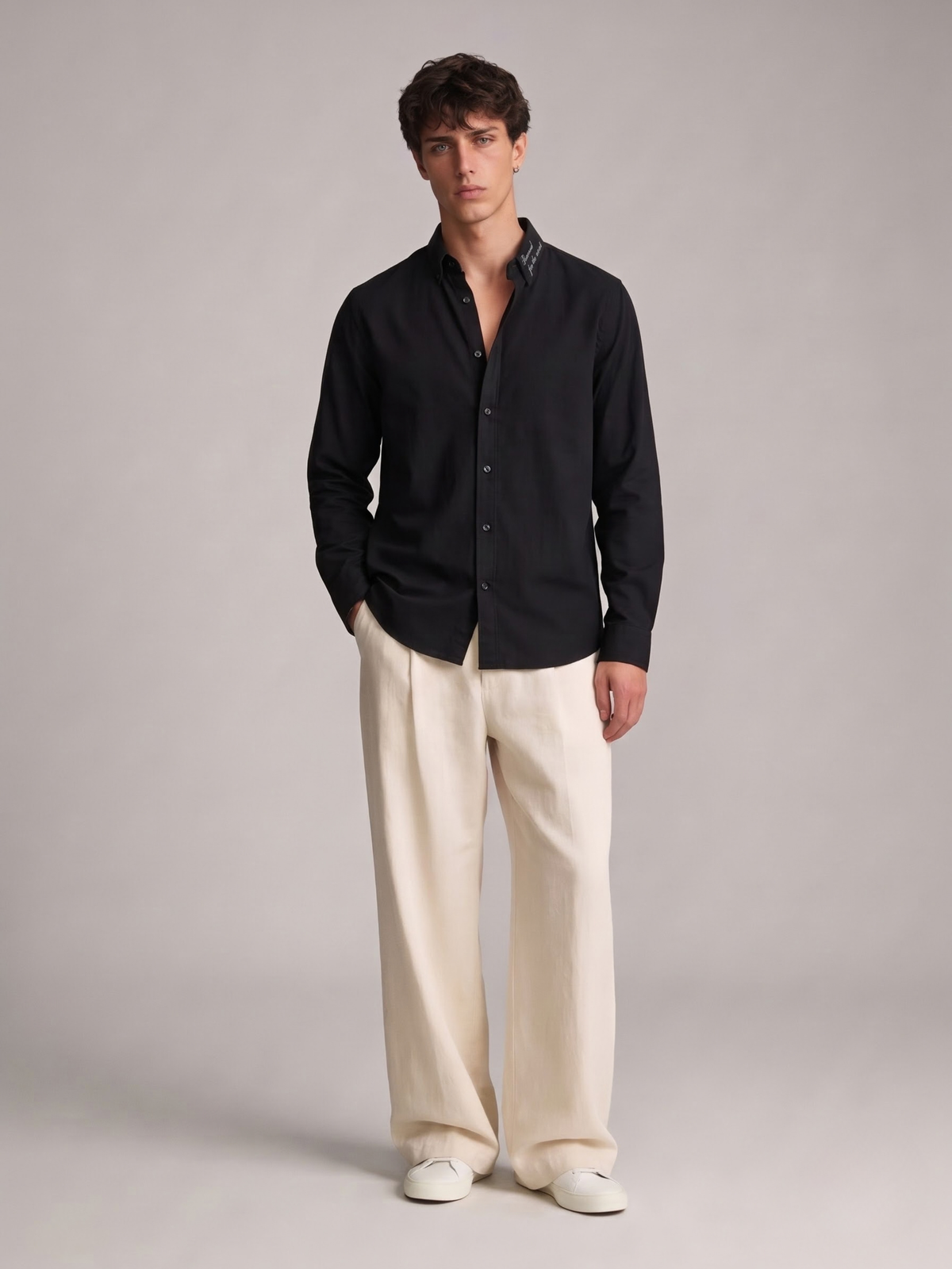 The Black Oxford Shirt