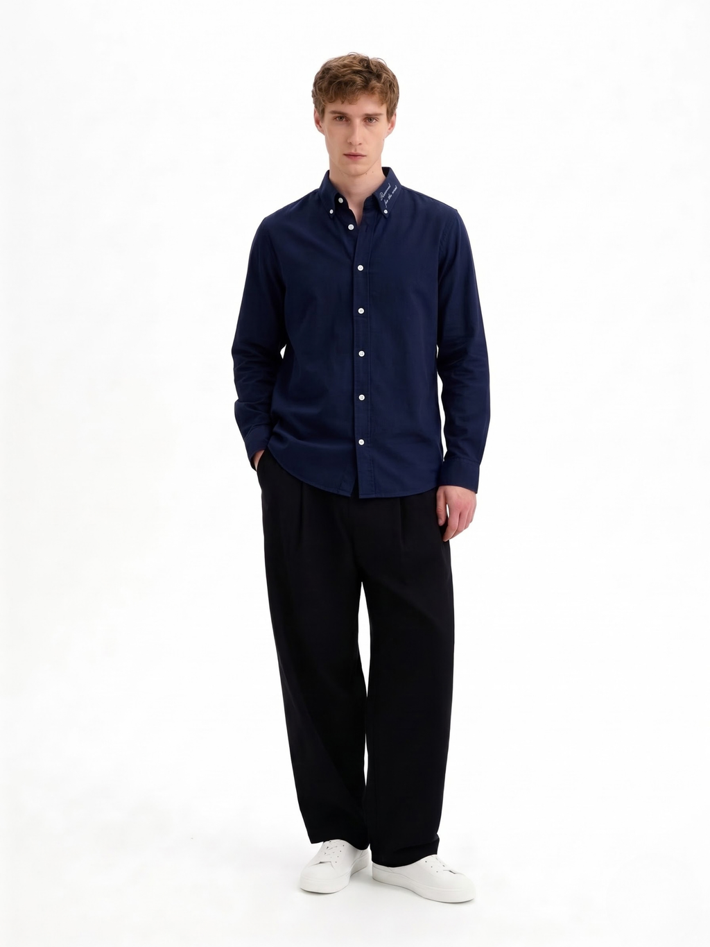 The Navy Oxford Shirt