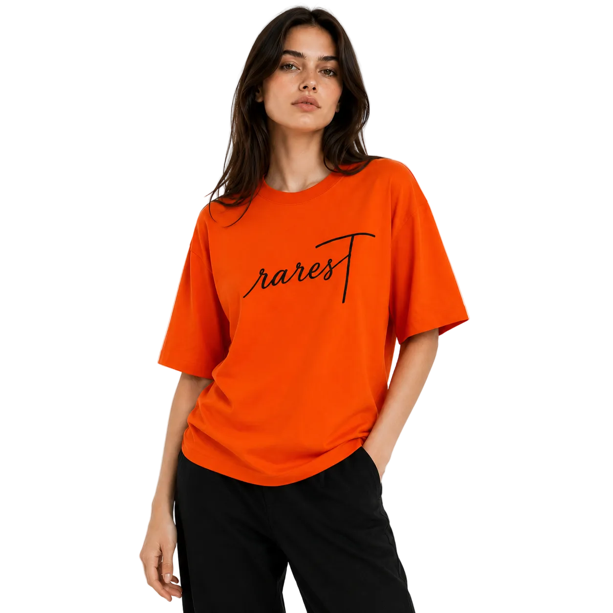 (Unisex) The Orange Oversized T-Shirt | 240 GSM