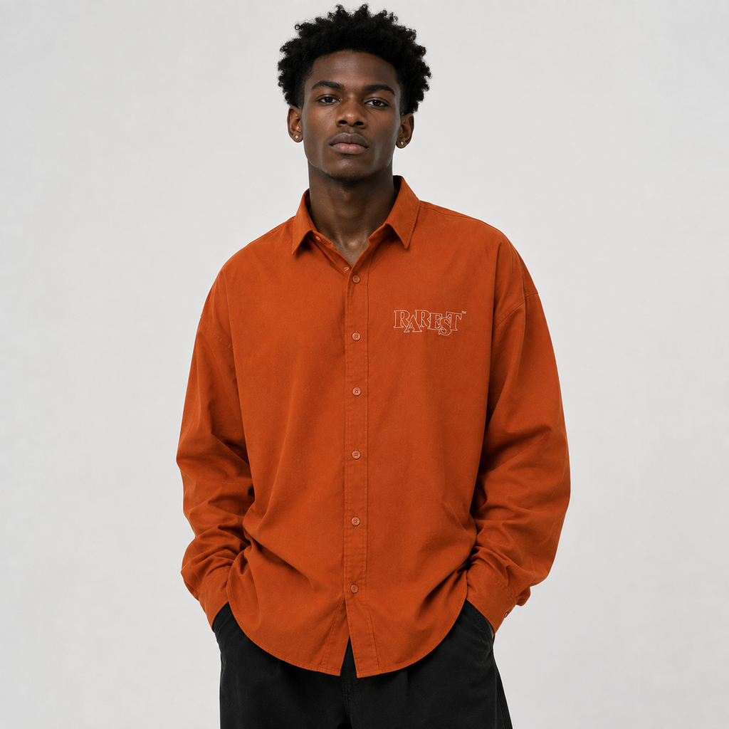 RAREST Founder's Collection — Orange Oversized Shirt
