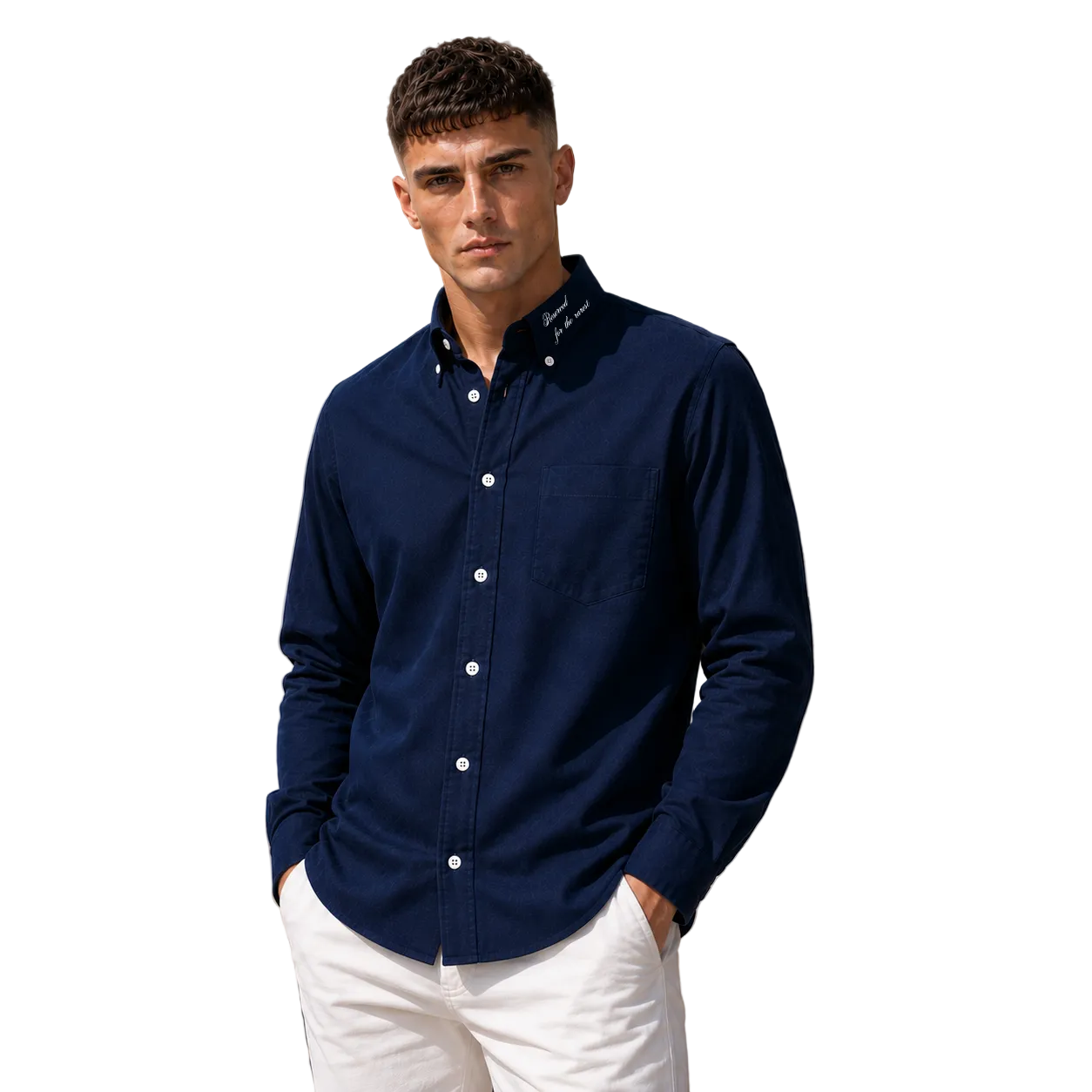 The Navy Oxford Shirt (Navy Blue)