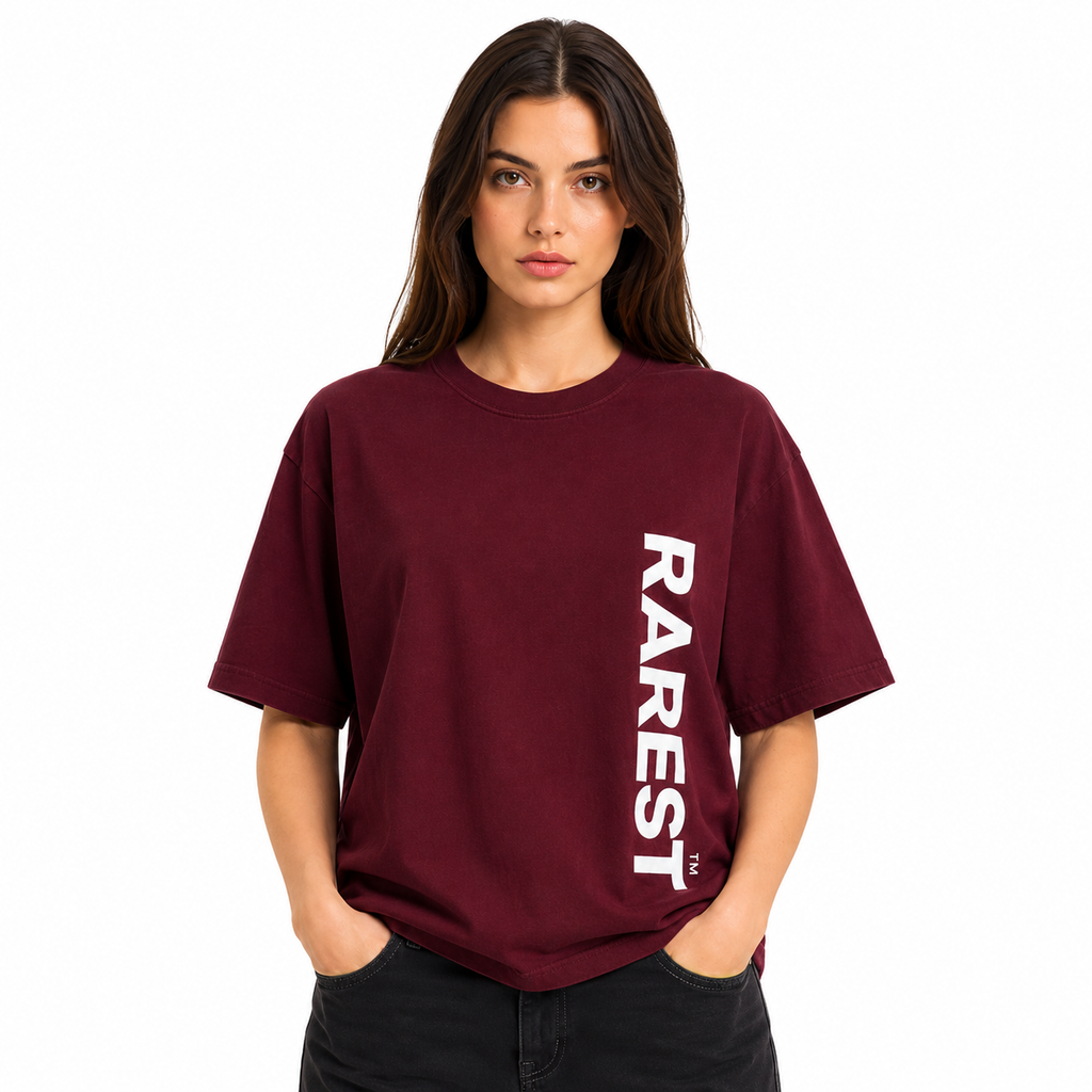 (Unisex) The Maroon Tee | 240 GSM Oversized T-Shirt