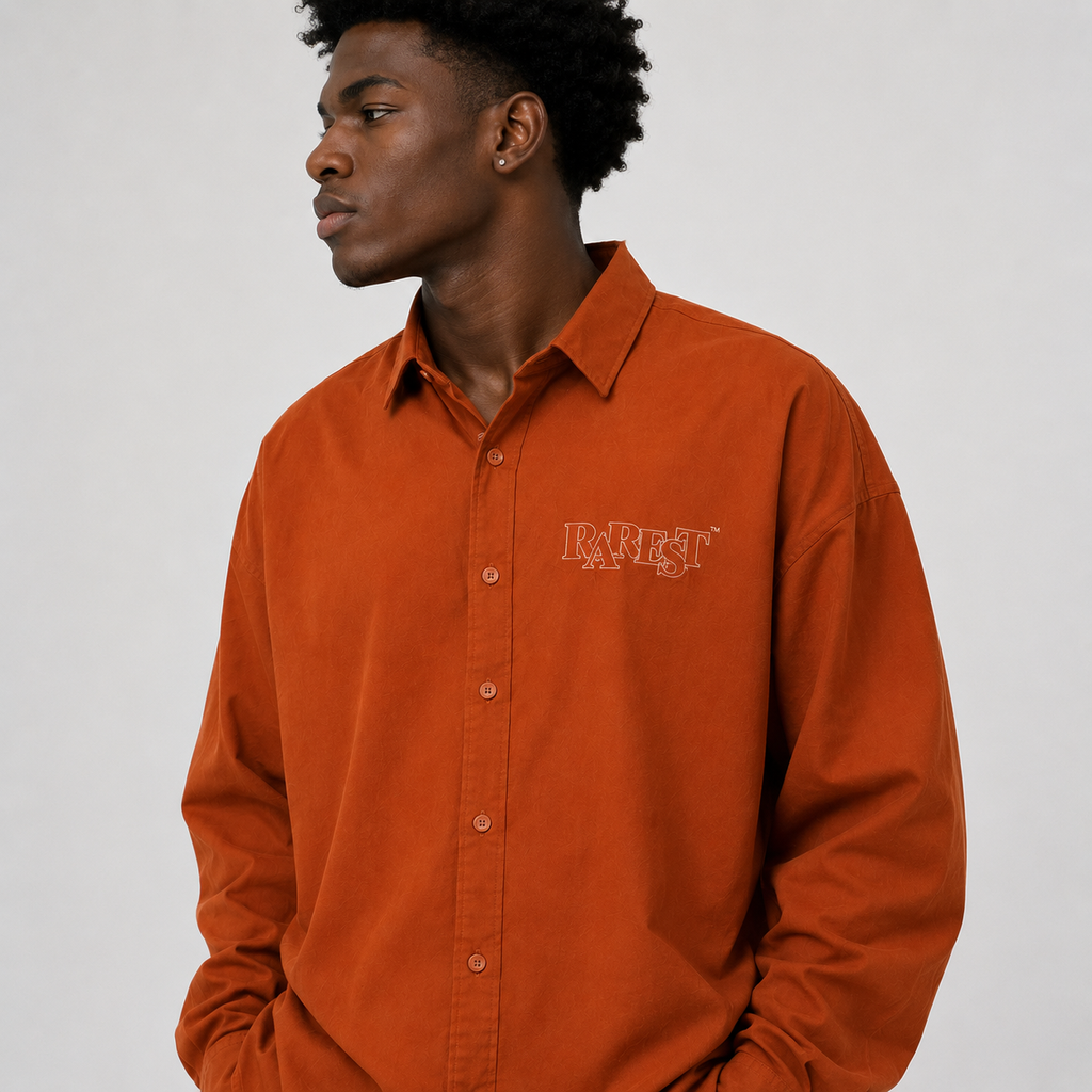 RAREST Founder's Collection — Orange Oversized Shirt