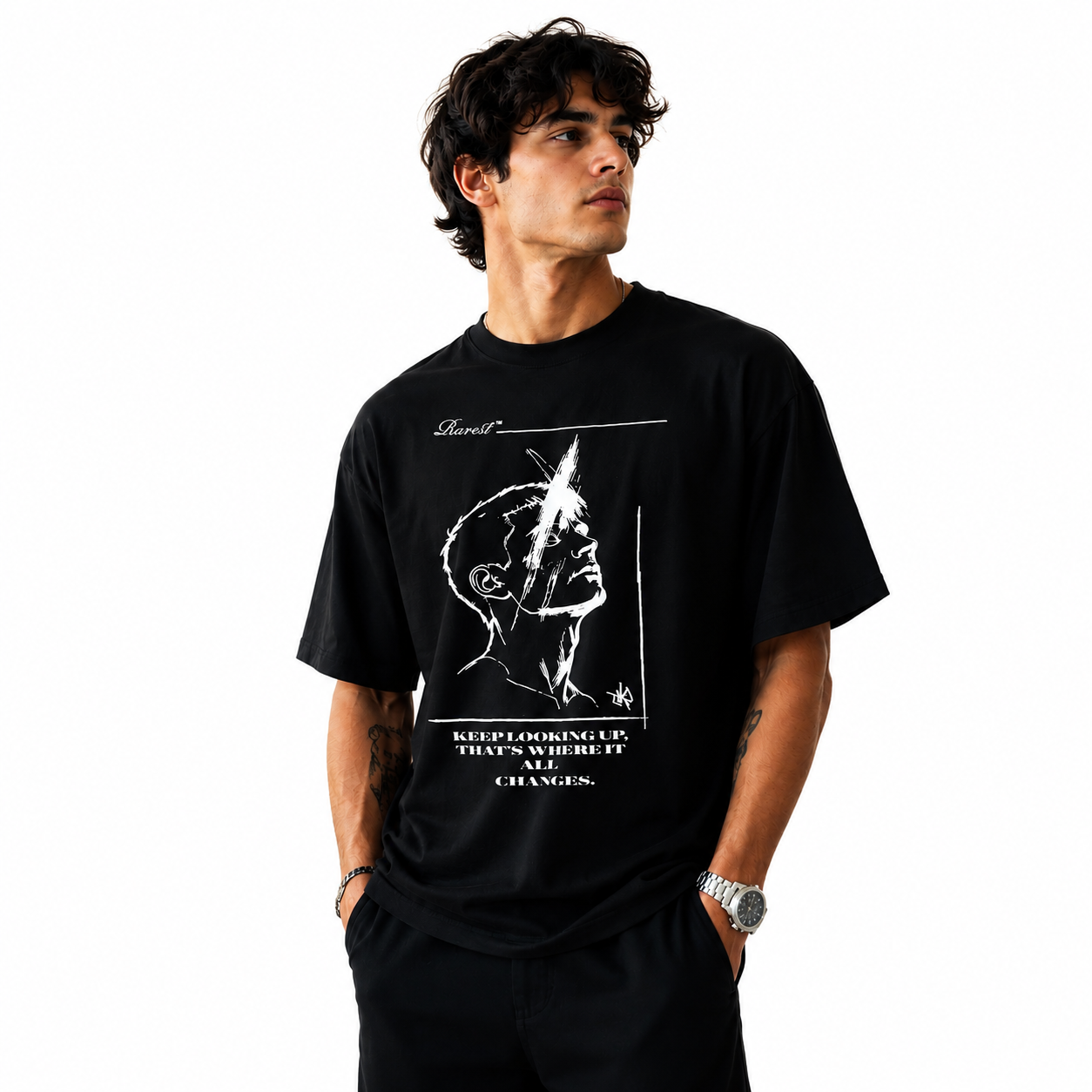 (Unisex) The Statement Oversized Tee | 240 GSM Oversized T-Shirt