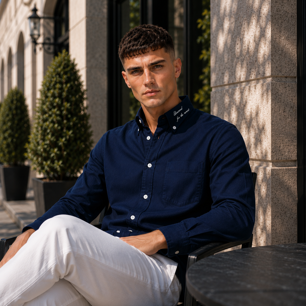 The Navy Oxford Shirt (Navy Blue)