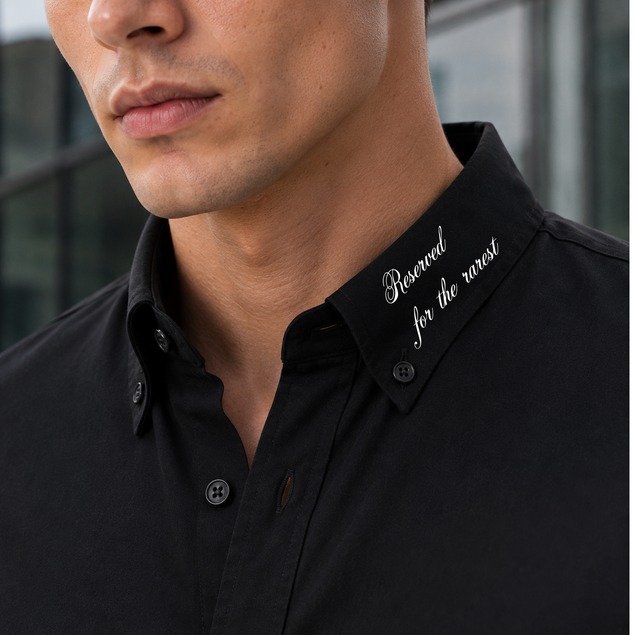 The Navy Oxford Shirt (Black)