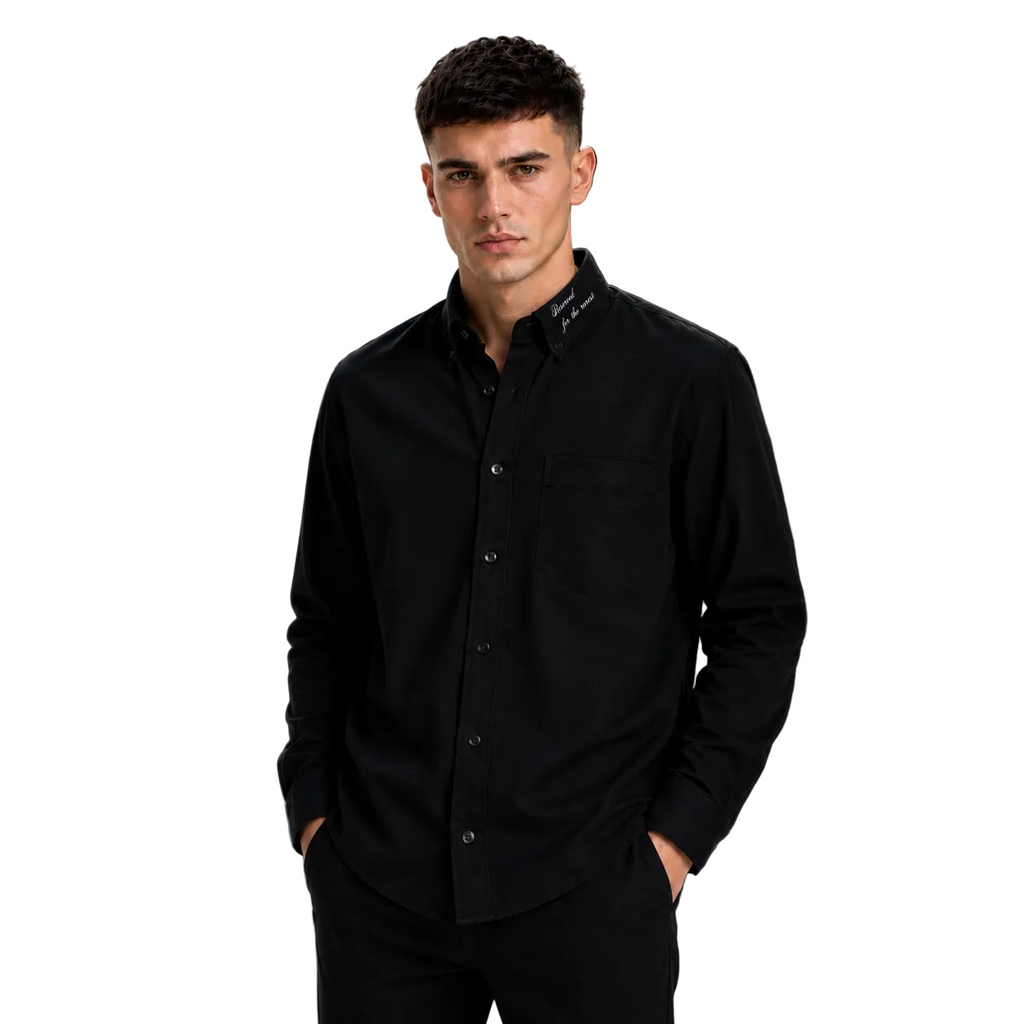 The Navy Oxford Shirt (Black)