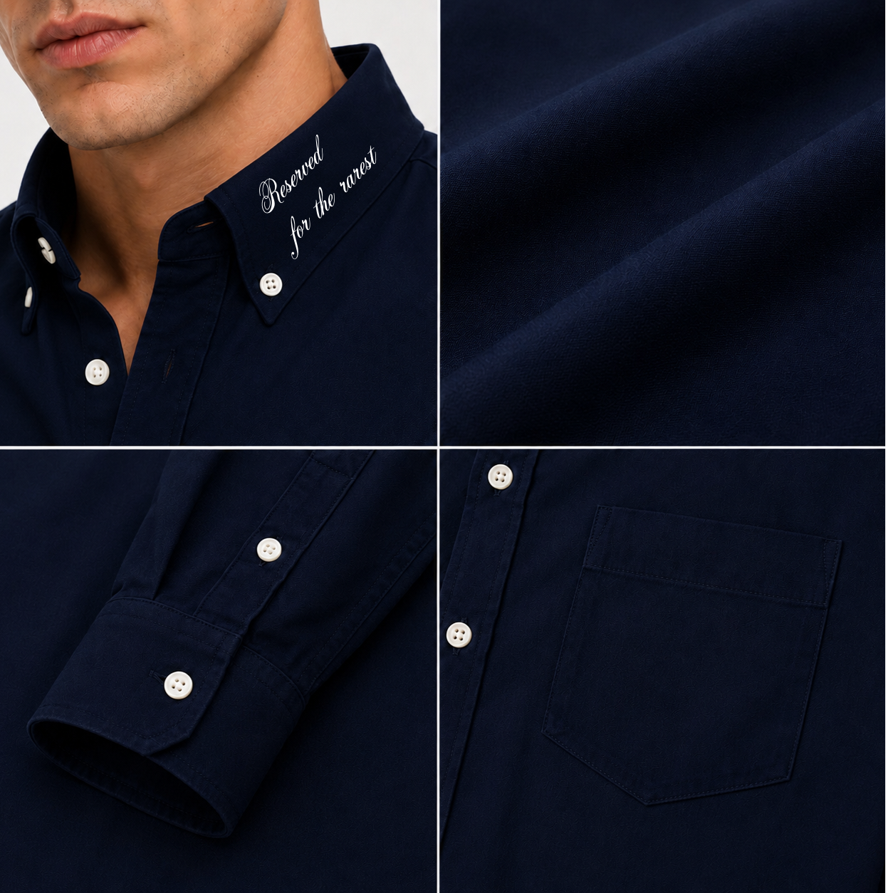 The Navy Oxford Shirt (Navy Blue)