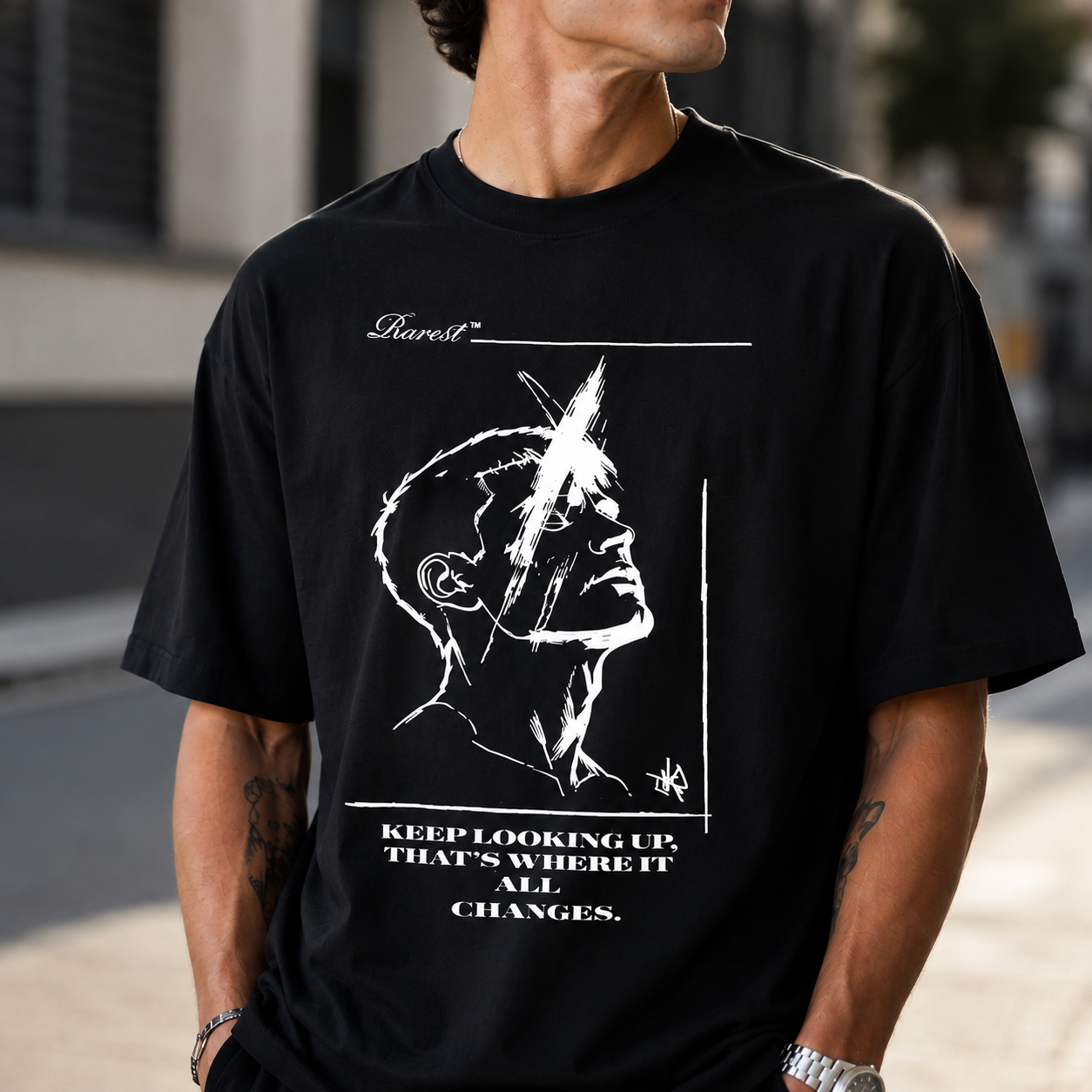 (Unisex) The Statement Oversized Tee | 240 GSM Oversized T-Shirt