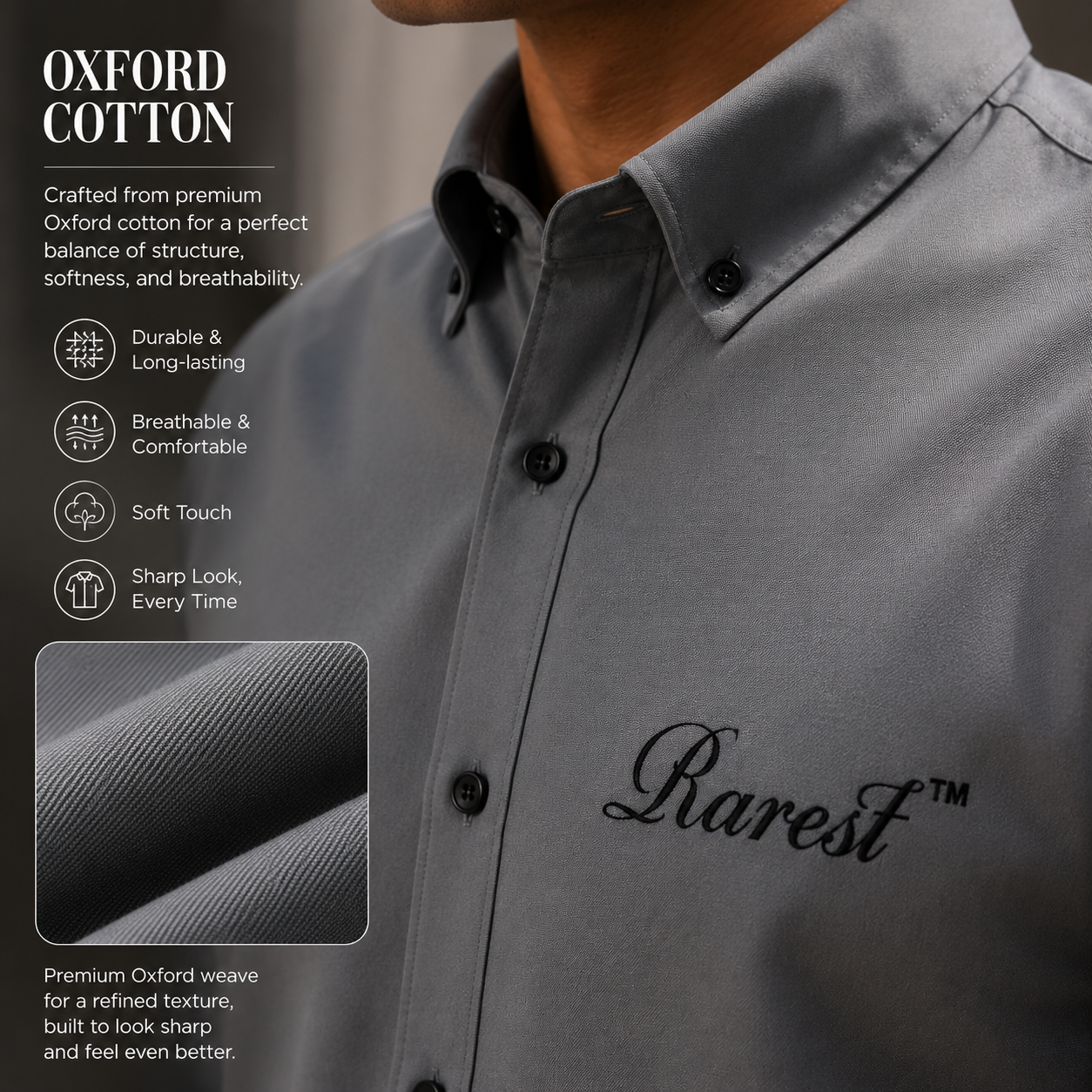 The Signature Oxford Shirt (Grey)