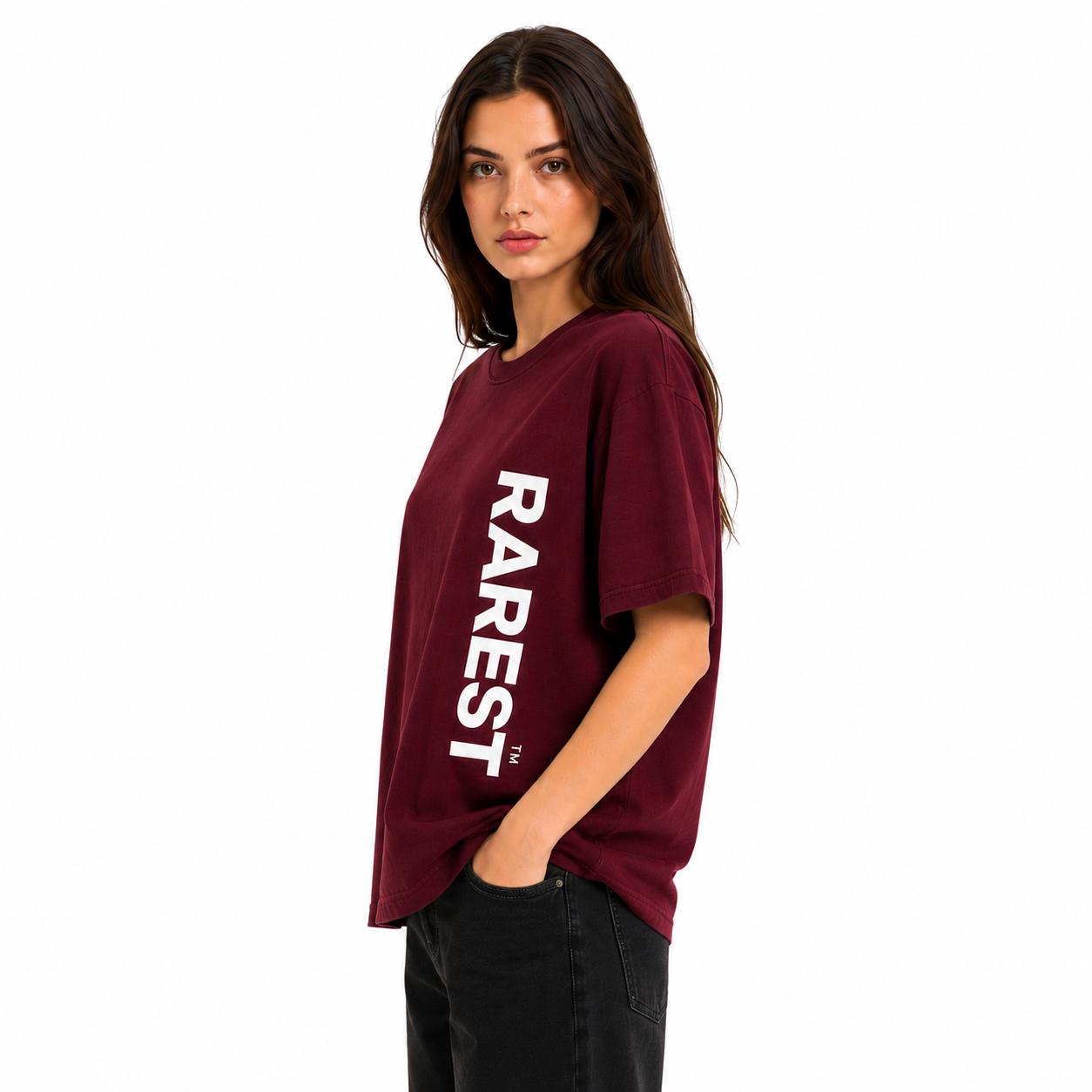 (Unisex) The Maroon Tee | 240 GSM Oversized T-Shirt