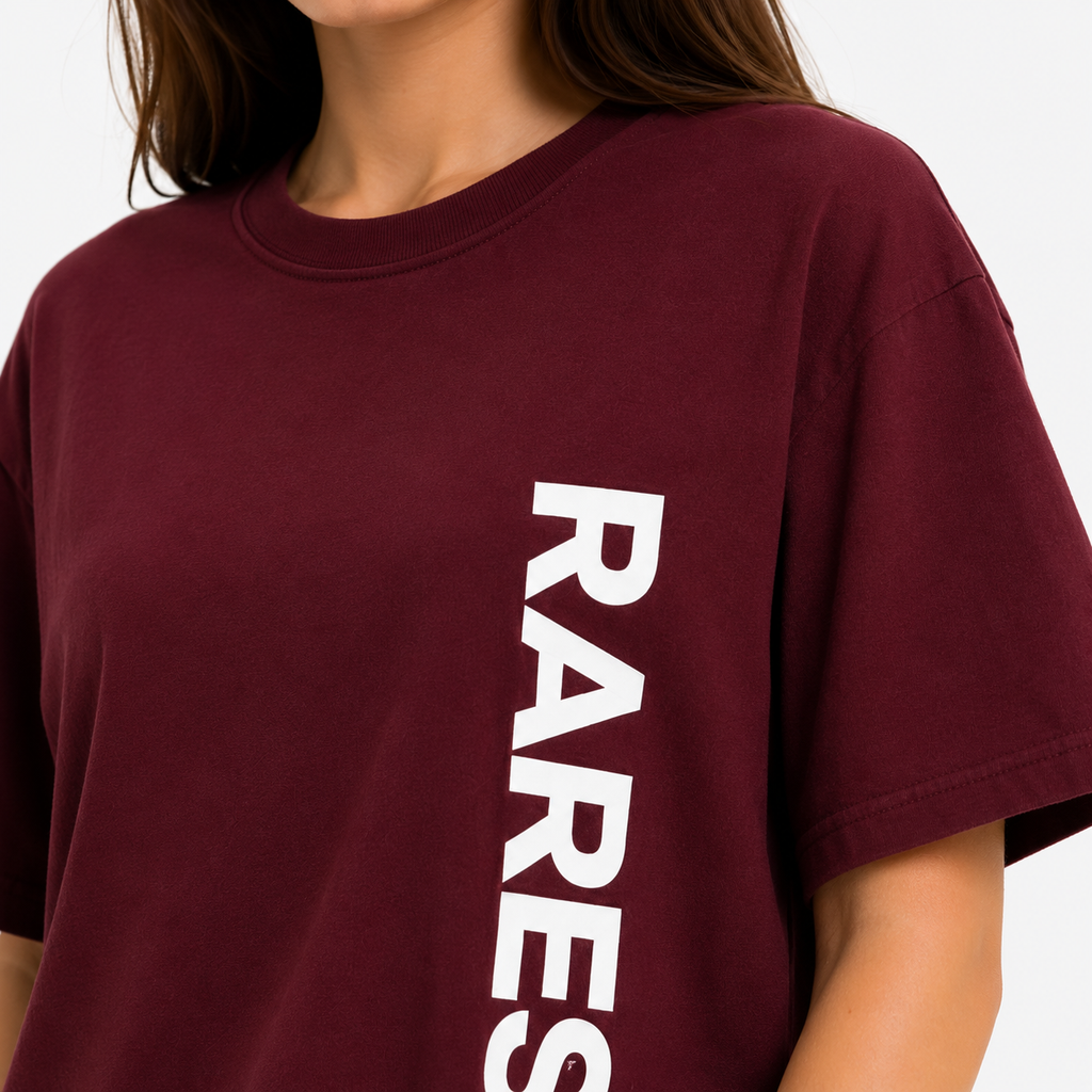 (Unisex) The Maroon Tee | 240 GSM Oversized T-Shirt